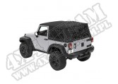 Plandeka ze stelażem Supertop Czarny Diamond 07-12 Jeep 2 drzwiowy JK Wrangler