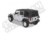 Plandeka ze stelażem Supertop Czarny Diamond 07-12 Jeep 4 drzwiowy JK Wrangler Unlimited