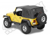 Plandeka ze stelażem Supertop NX Czarny Diamond 04-06 Jeep LJ Wrangler Unlimited