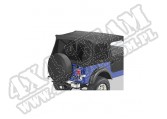 Zestaw przyciemnianych okien do plandeki Supertop Czarny 76-95 Jeep CJ7/Wrangler