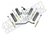 Zestaw liftu zawieszenia, 4 cale, z amortyzatorami; 07-18 Jeep Wrangler JK, 2 drzwiowy