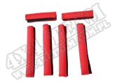 Handlebar Wrap Kit, Red, 6 Piece; 04-11 Yamaha Rhino UTV