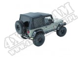 Plandeka PREMIUM z płótna Sailcloth Replace-A-Top Czarny 88-95 Jeep YJ Wrangler
