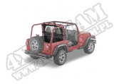 Tylna osłona kabiny przed wiatrem Windjammer Czarny Diamond 03-06 Jeep Wrangler