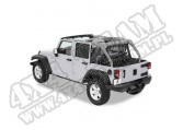 Tylna osłona kabiny przed wiatrem Windjammer Czarny Diamond 07-12 Jeep 4 drzwiowy JK Wrangler