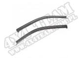 Przednie owiewki, czarny mat, 09-14 Ford F150 Crew Cab Pickup