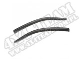 Przednie owiewki, czarny mat, 07-14 Toyota Tundra CrewMax Pickup