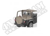 Tylna osłona przestrzeni ładunkowej Duster ciemny Beż 97-02 Jeep Wrangler z plandeką Supertop