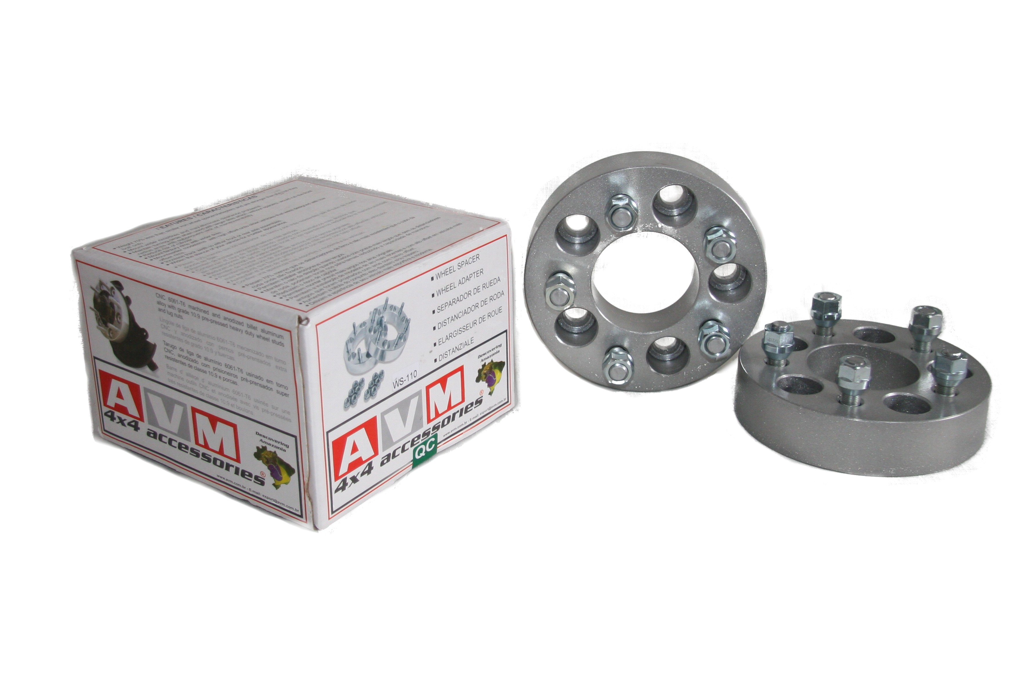 AVM spacers 5x114,3 to 5x114,3 thickness 1.5 (38,1mm) - 4