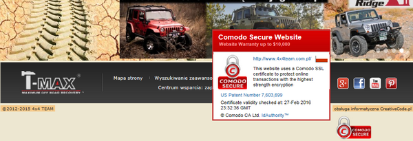 COMODO certified